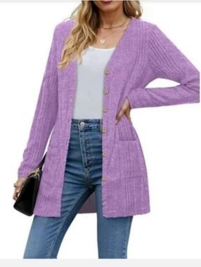 Fantaslook Fall Cardigan for Women Long Sleeve Open Front Cardigan Casual. 2XL